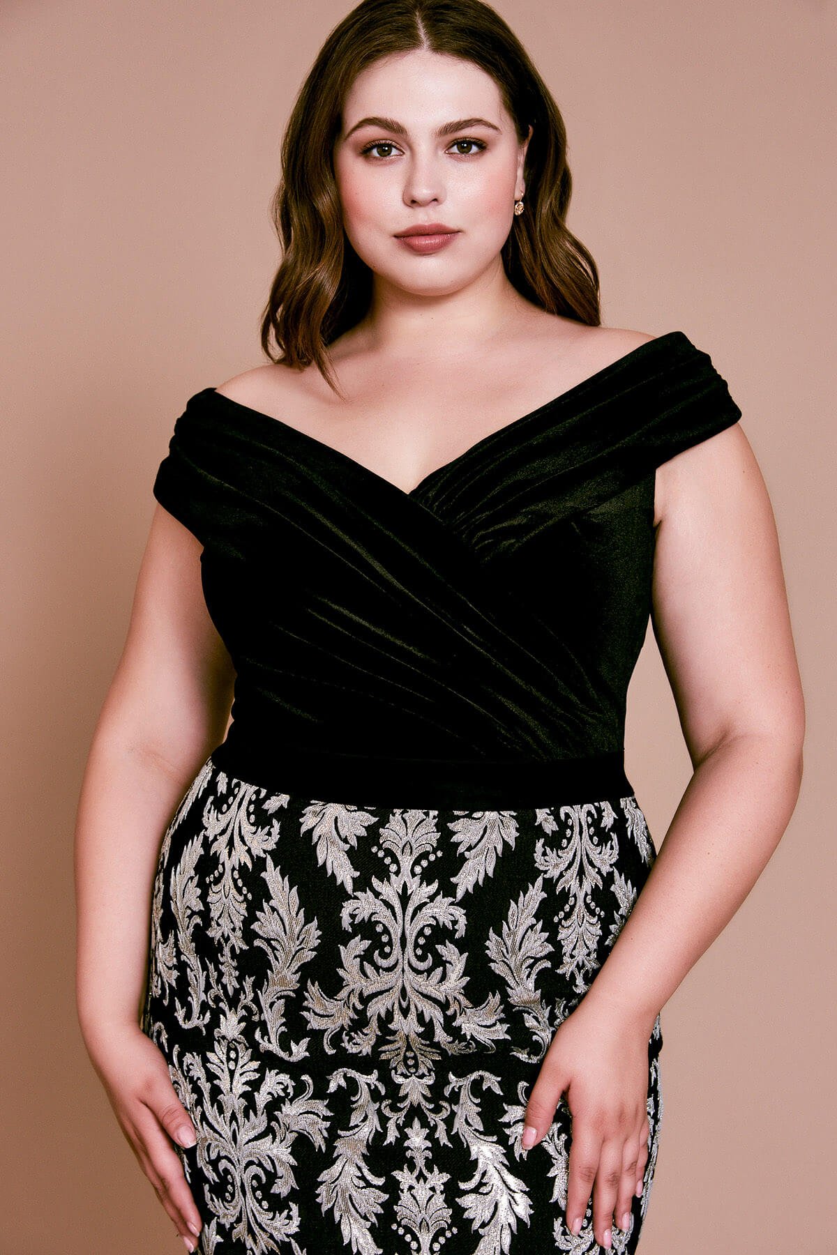 Bali Jacquard & Velvet Dress - PLUS SIZE