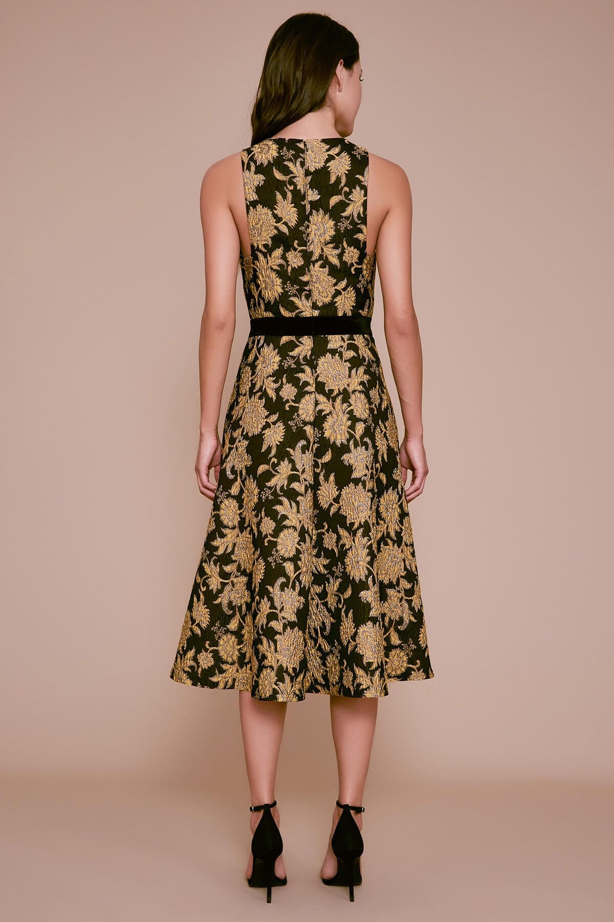 Tadashi Shoji - Preecha Jacquard Tea-Length Dress