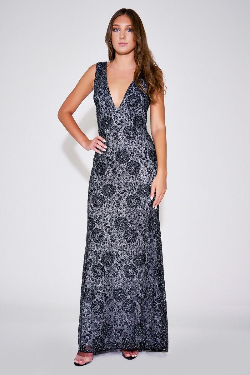 Teena Floral Lace Gown
