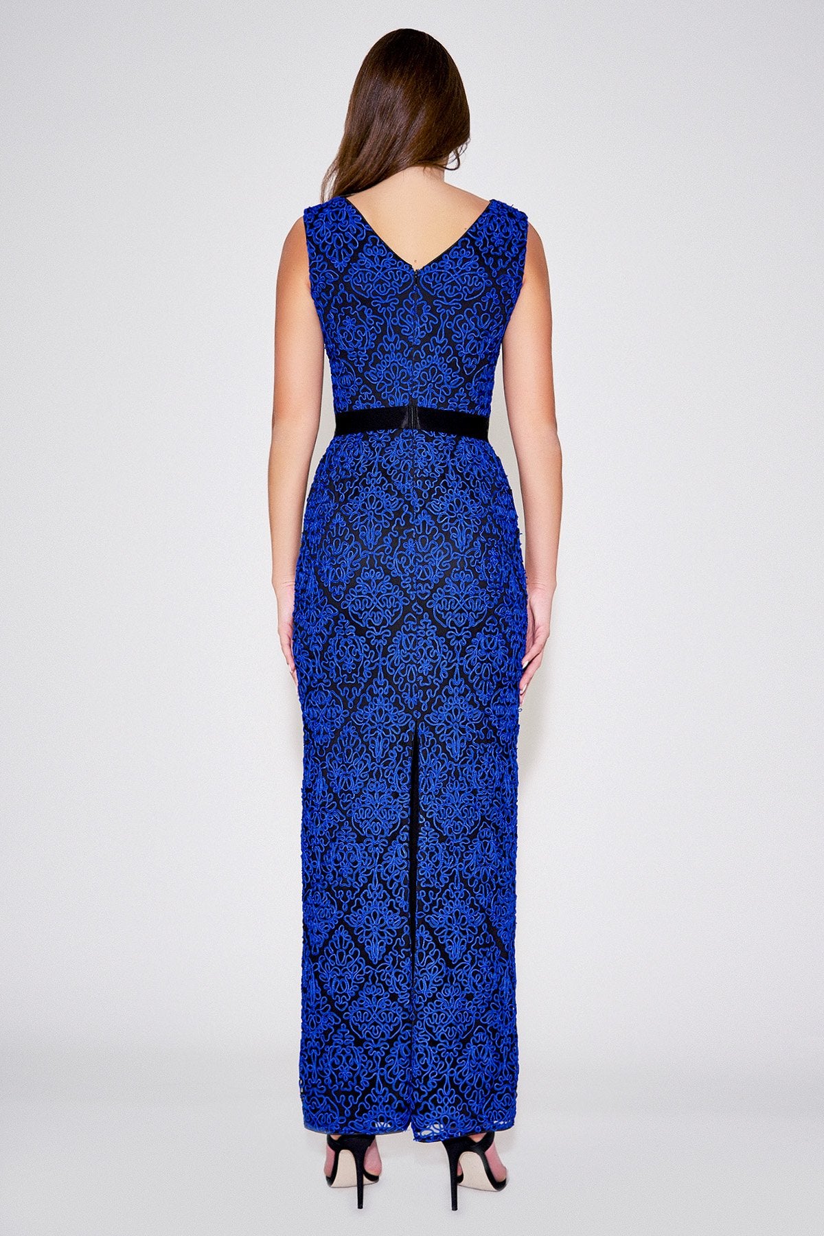 Jasmine Corded Embroidered Gown
