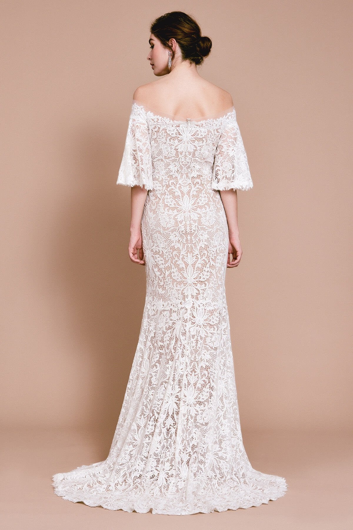 Flora Flutter Sleeve Gown