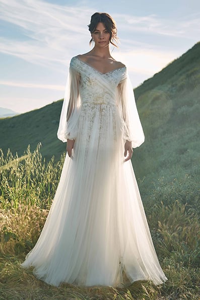 SULU BLOUSON SLEEVE GOWN