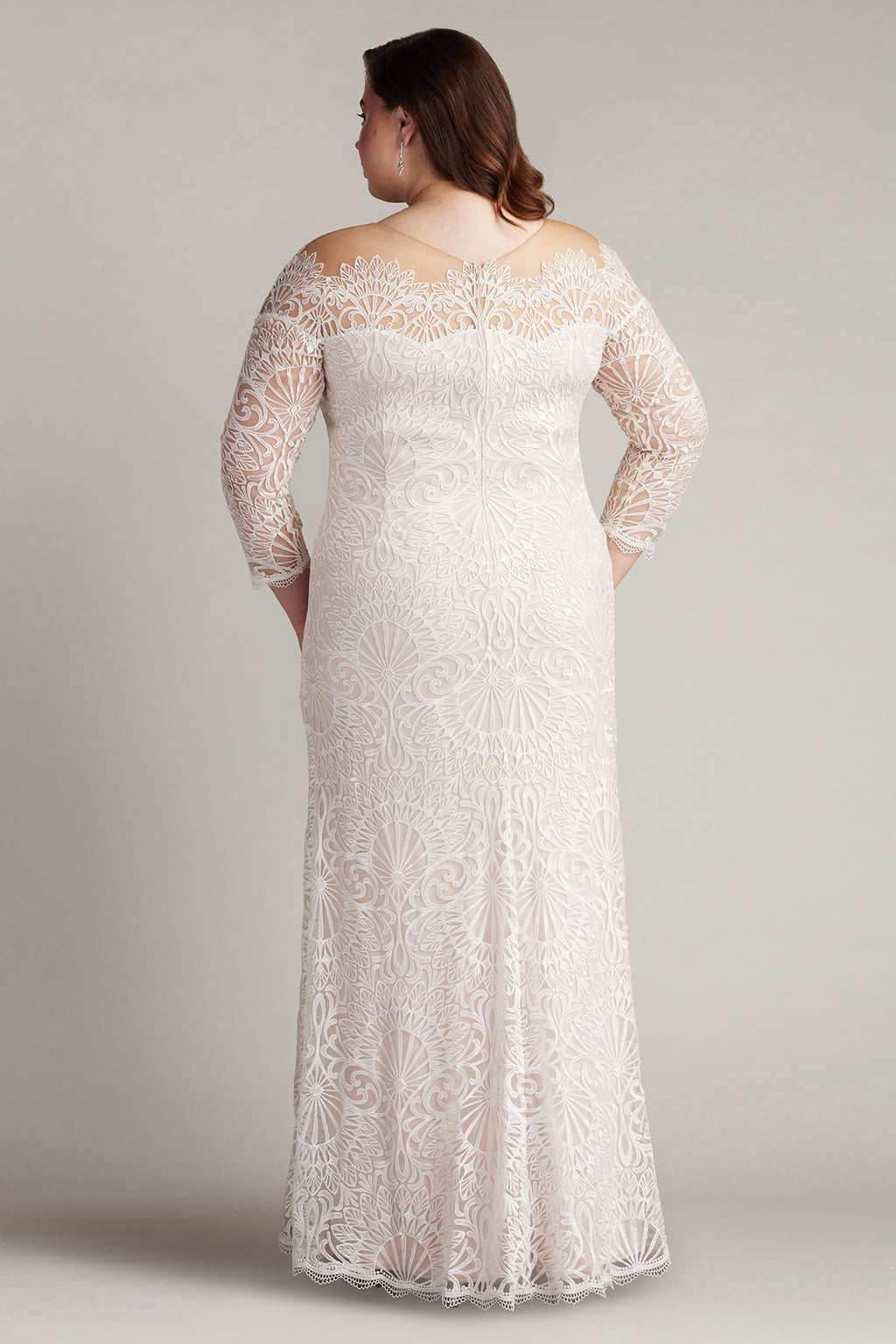 Jame Tulle Boat Neck Gown - PLUS SIZE