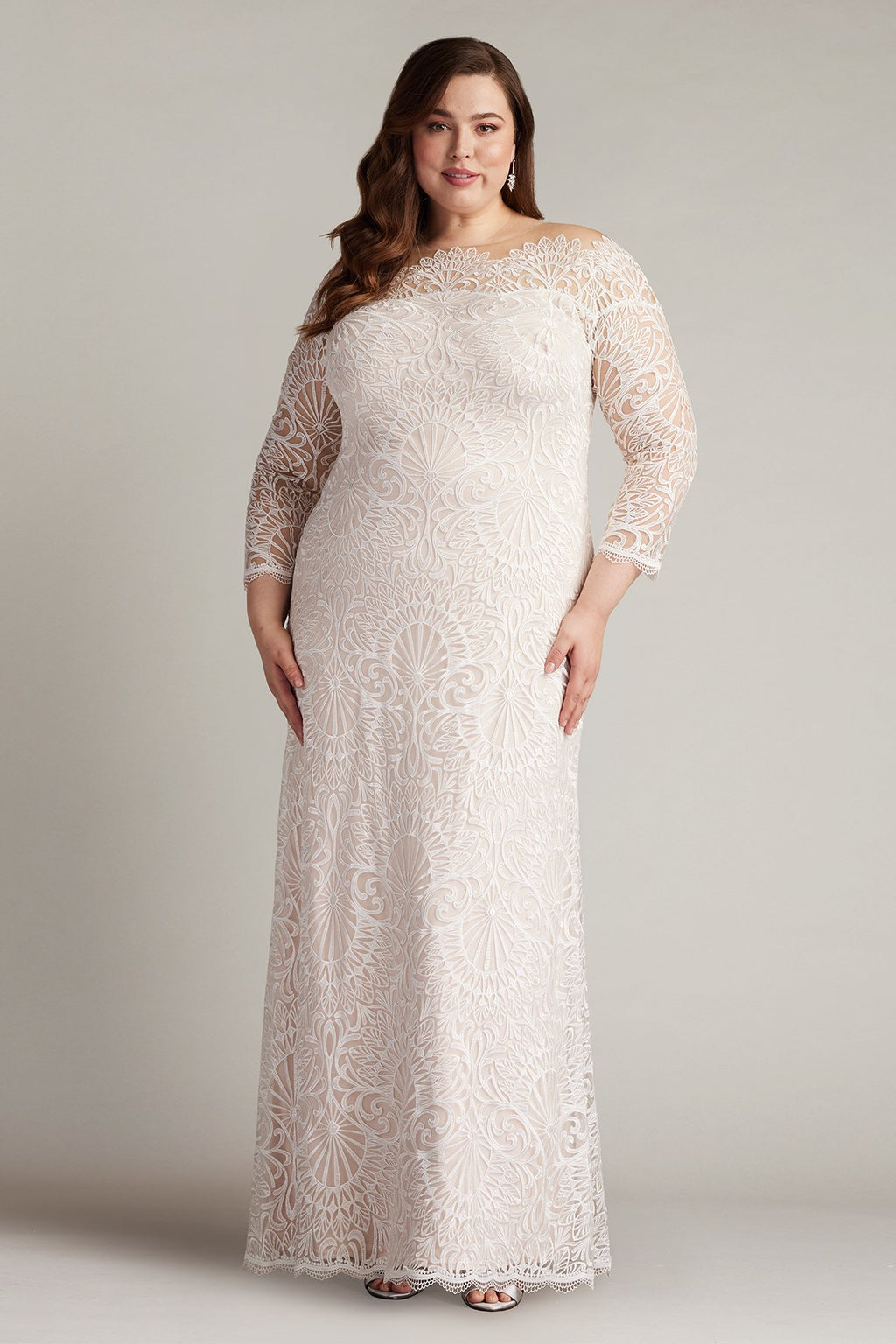 Jame Tulle Boat Neck Gown - PLUS SIZE