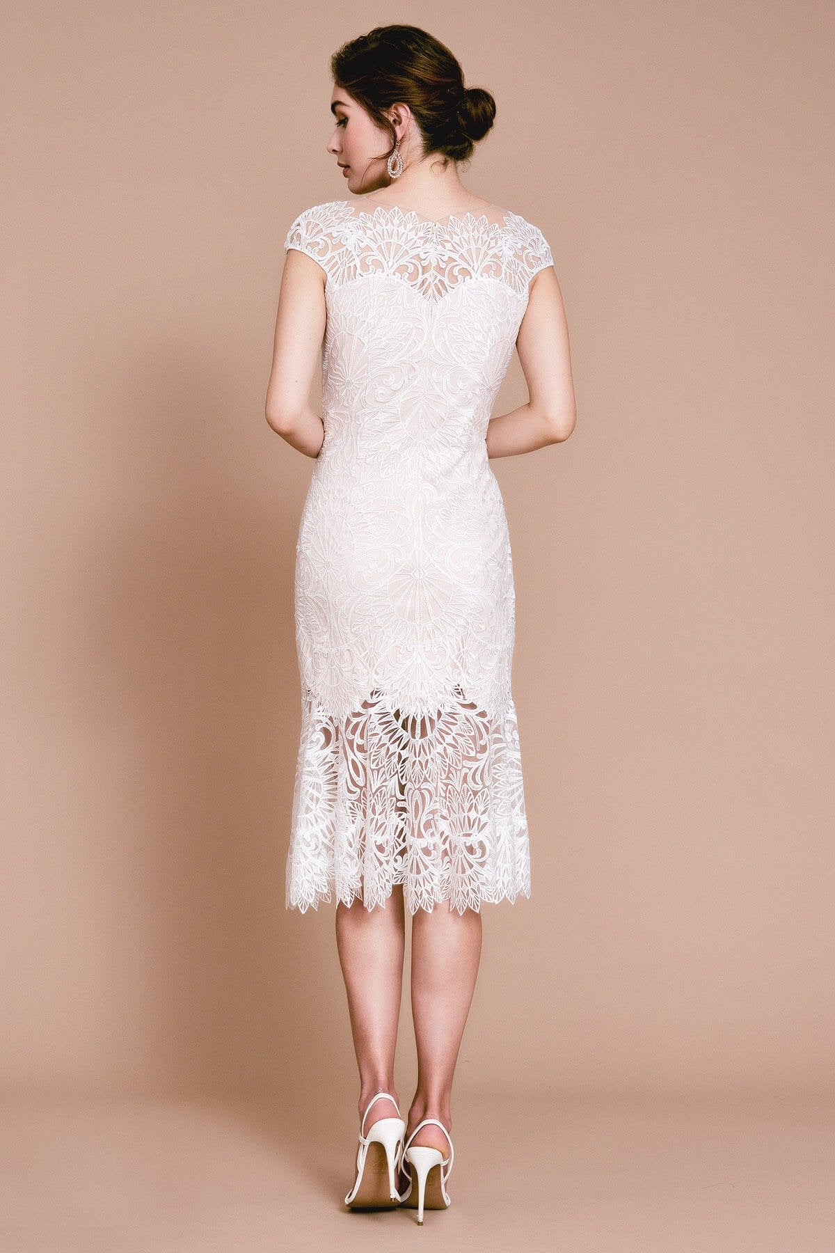 JADIS CAP SLEEVE FLARE DRESS
