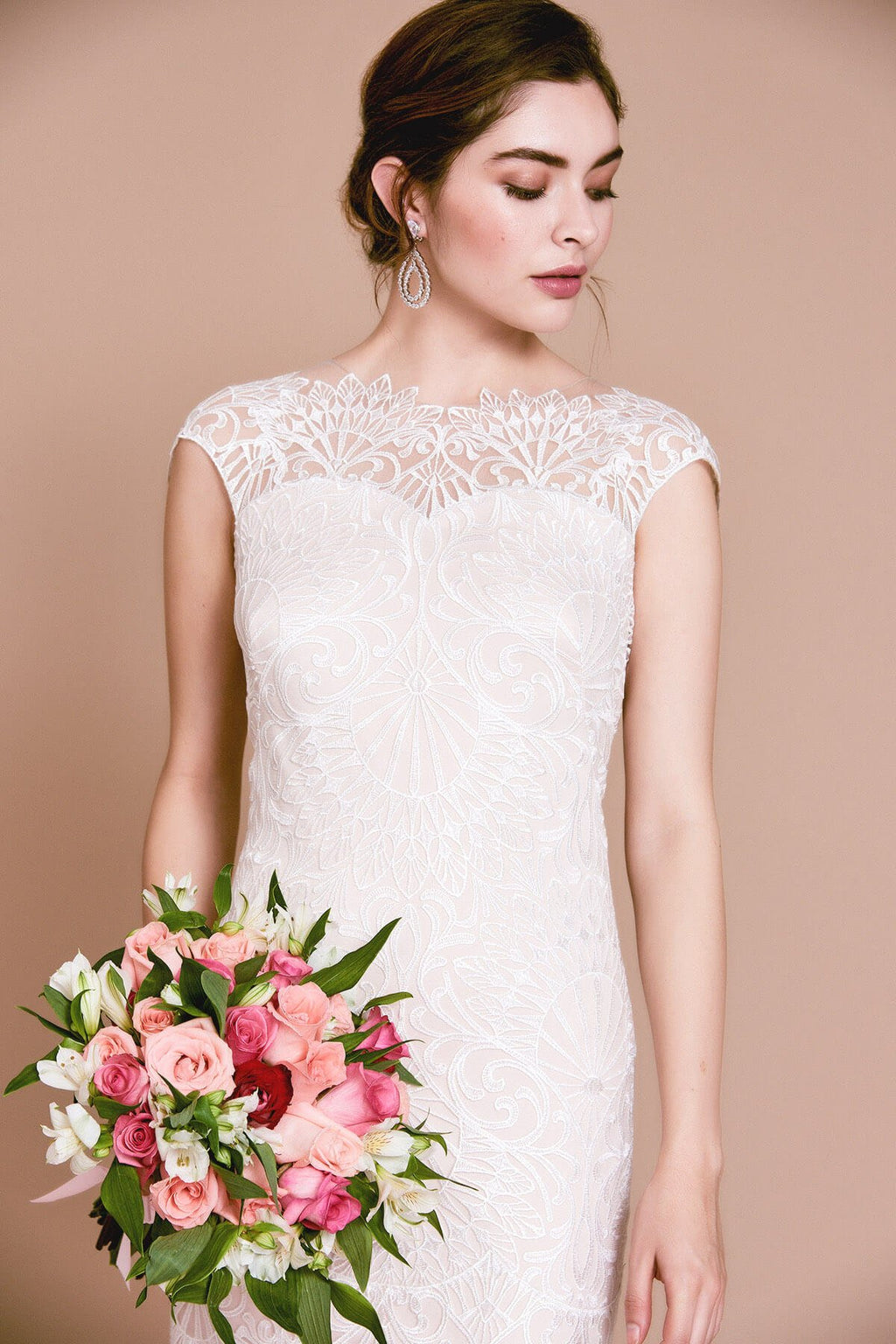 JADIS CAP SLEEVE FLARE DRESS