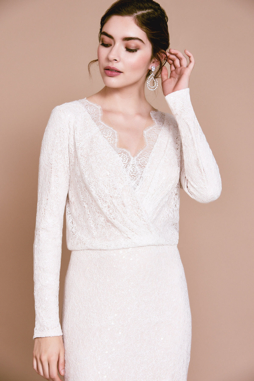 RENIE BLOUSON SLEEVE GOWN