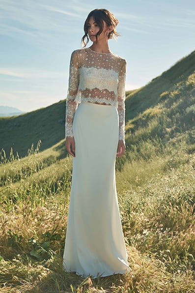 Falkor Crepe Floor Length Skirt