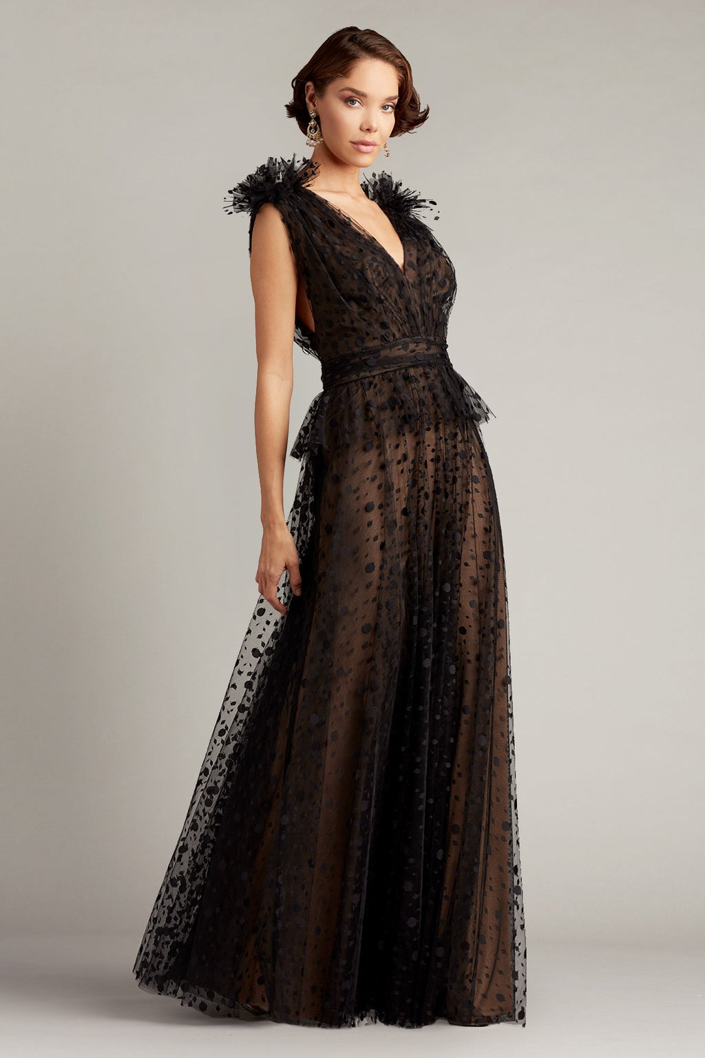 Neeti Fringed Shoulder Gown 