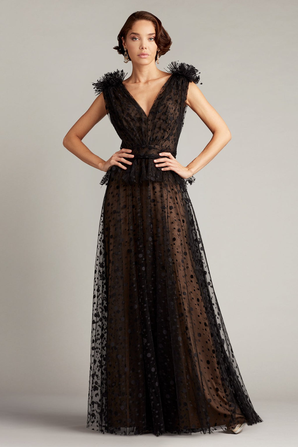 Neeti Fringed Shoulder Gown 