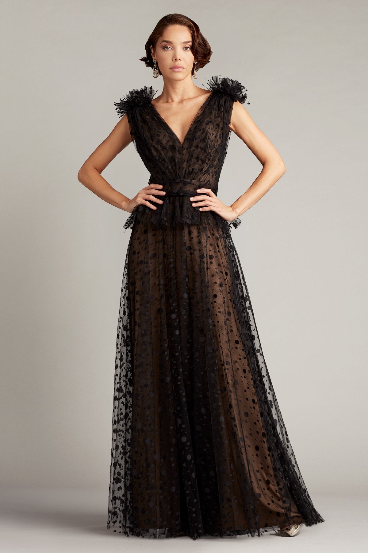 Neeti Fringed Shoulder Gown 