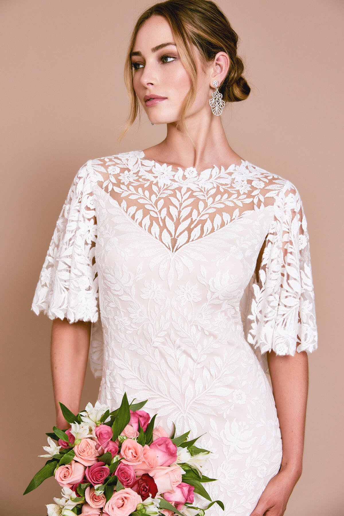 LYANNA FLUTTER SLEEVE GOWN