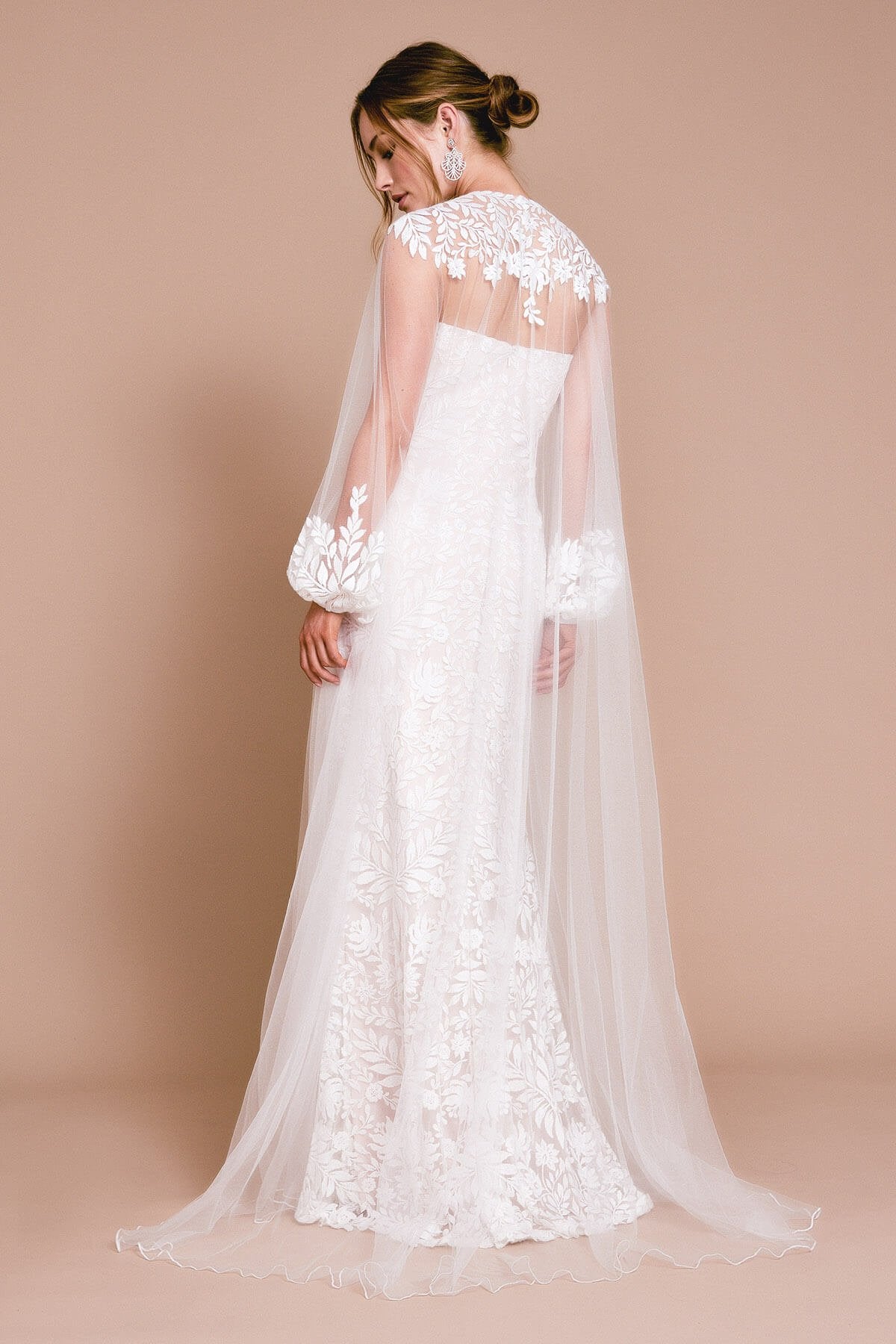 ELSA IVORY SHEER OVER COAT