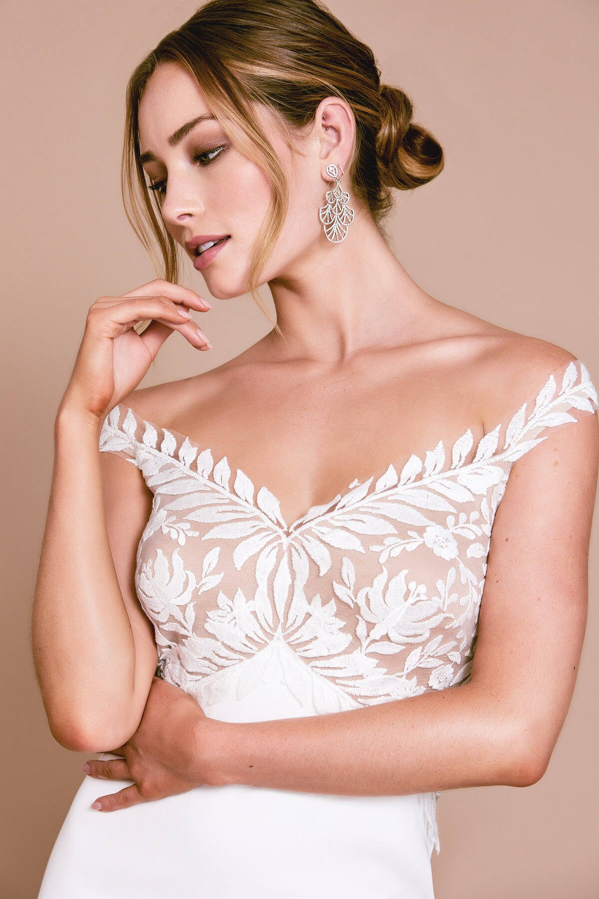 RYLAN OFF--THE-SHOULDER GOWN