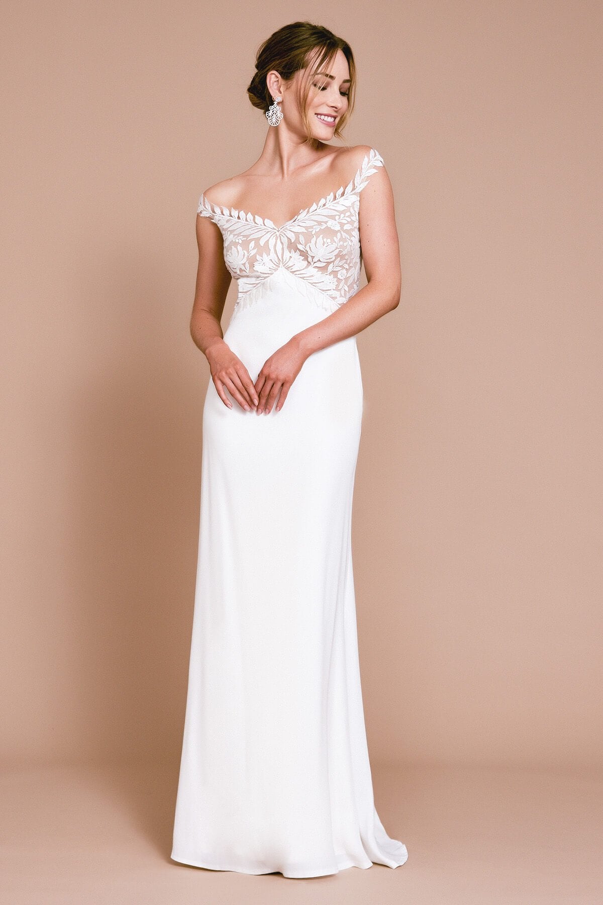 RYLAN OFF--THE-SHOULDER GOWN