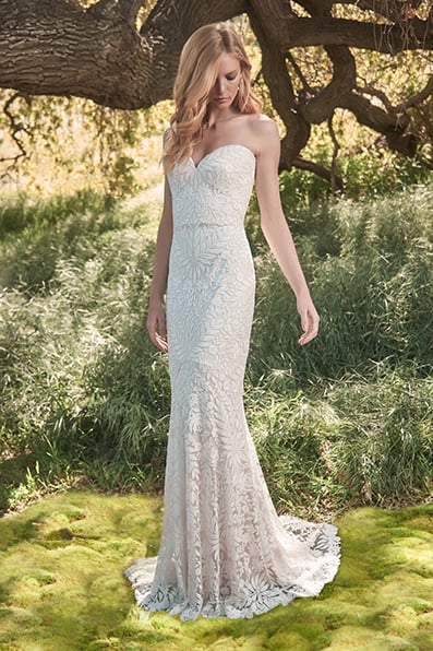 Esdel Strapless Sweetheart Gown
