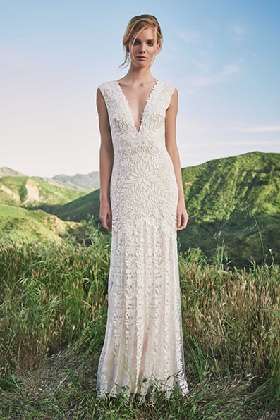 Colborn Vine Embroidered Gown