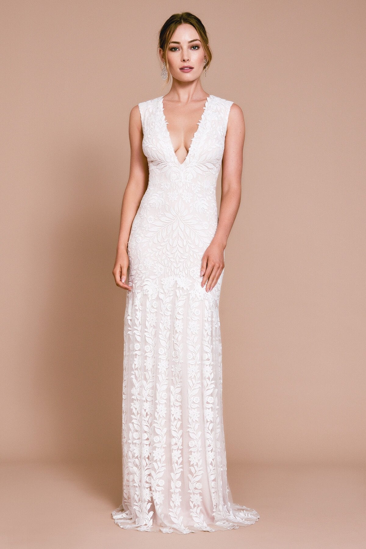 Colborn Vine Embroidered Gown