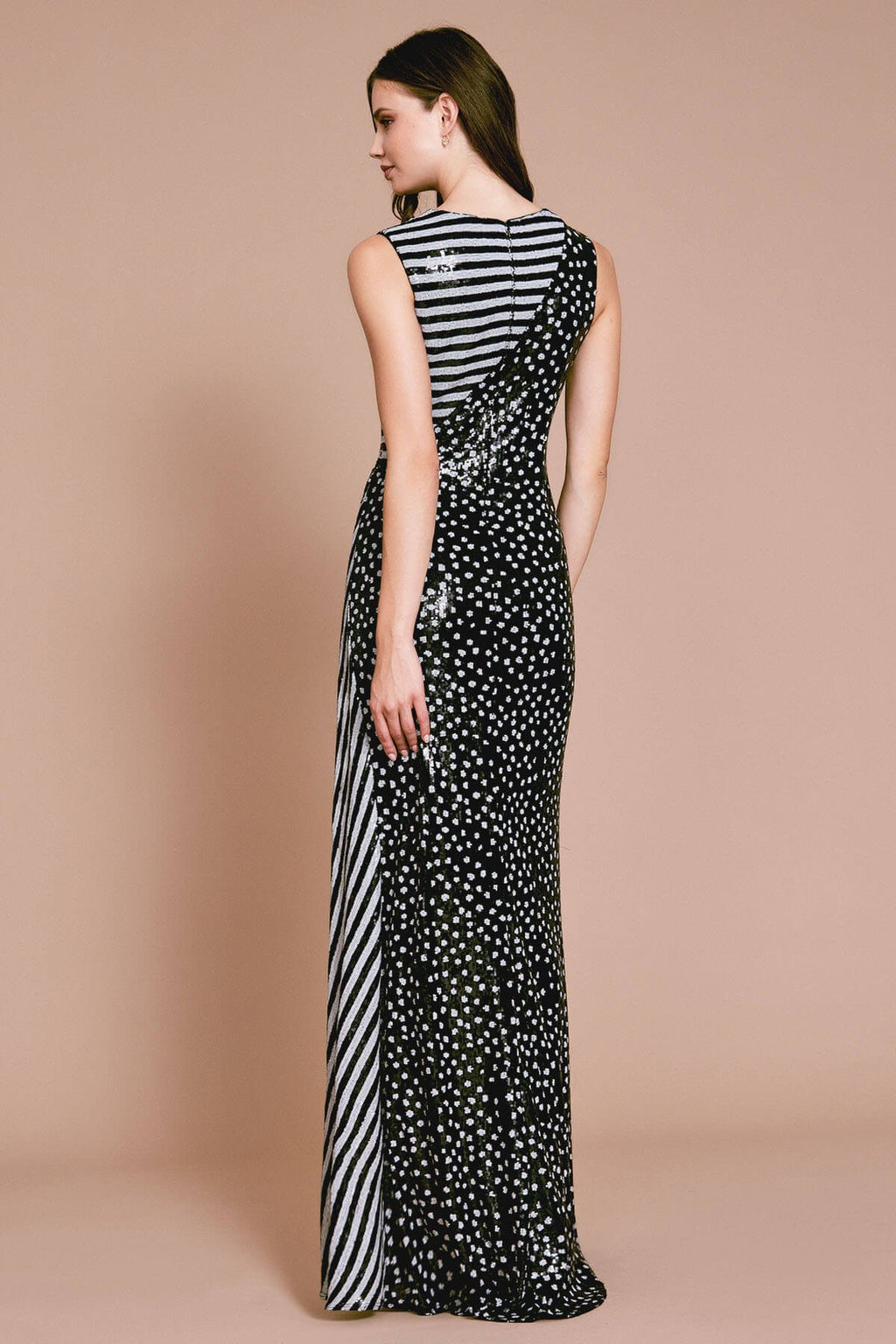 Watson Striped Slit Gown