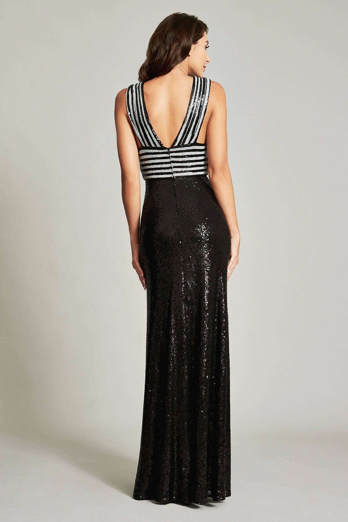 Blackwell Cross Halter Mesh Gown