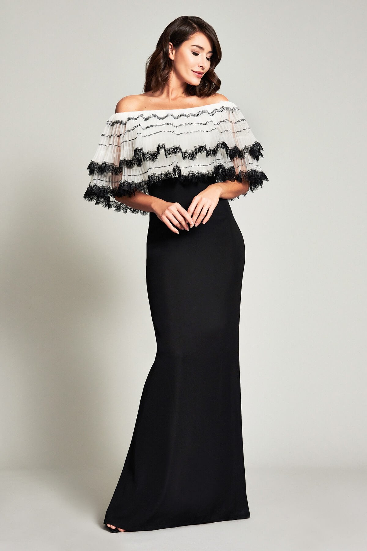 Finnegan Off-Shoulder Tulle Gown