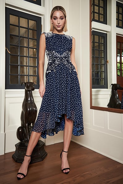 Maya Printed Georgette Dress