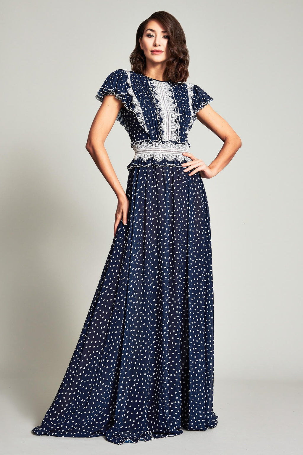 Mariya Lace Lined Gown