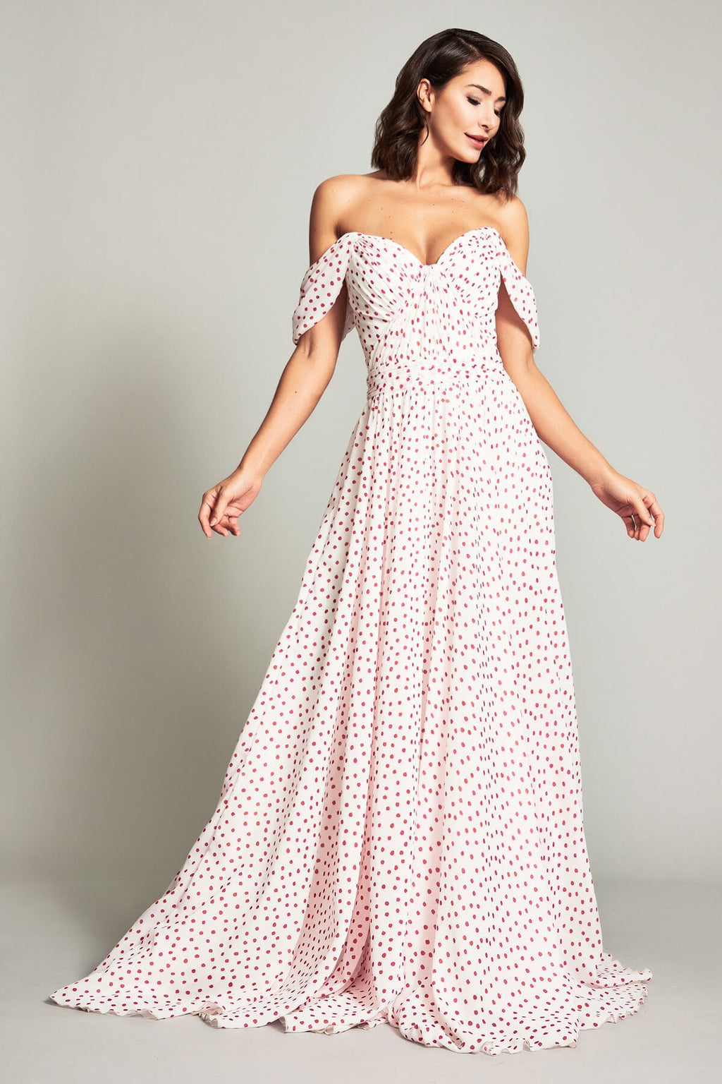 Garrett Off-Shoulder Sweetheart Gown