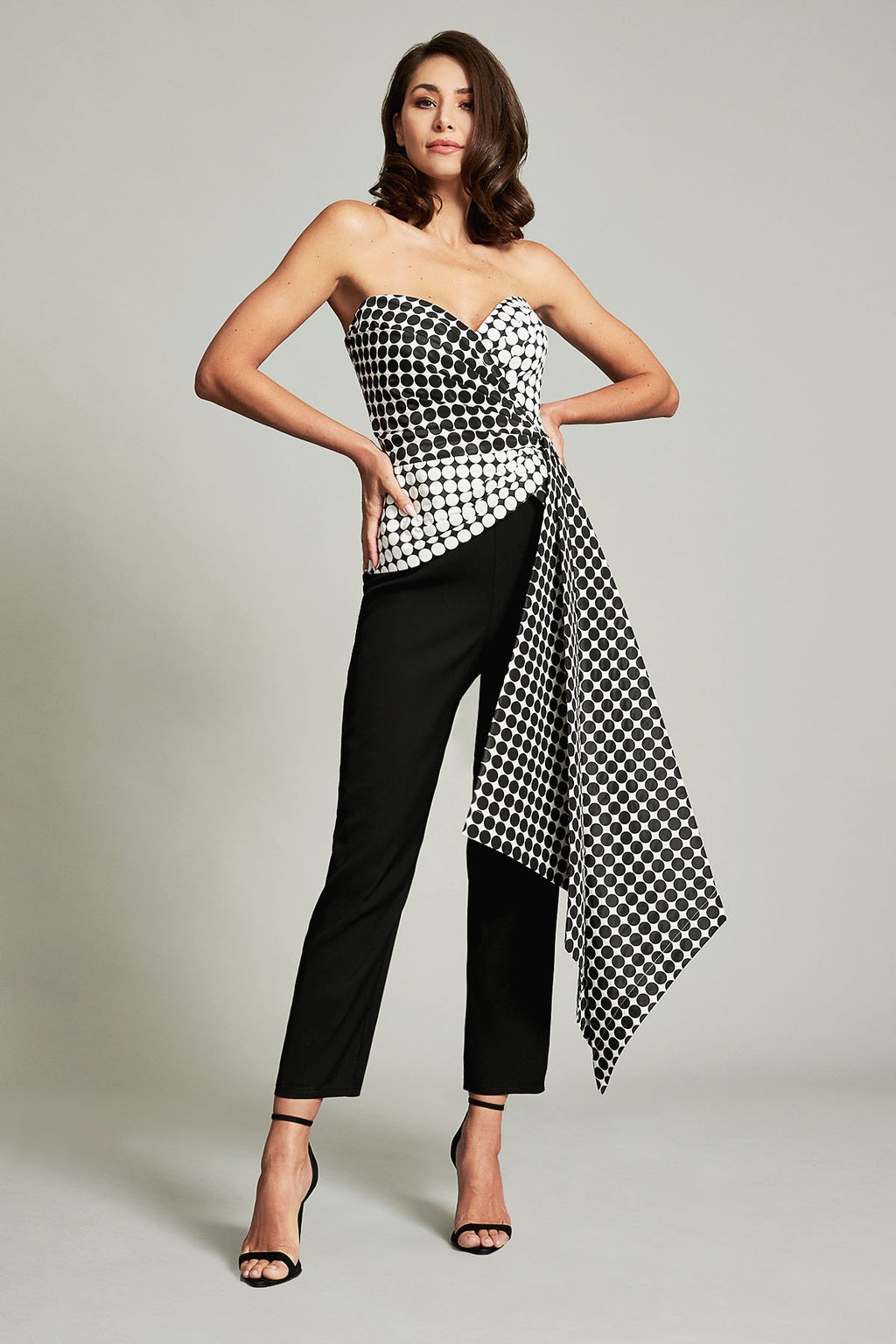 Junko Sweetheart Cascading Jumpsuit