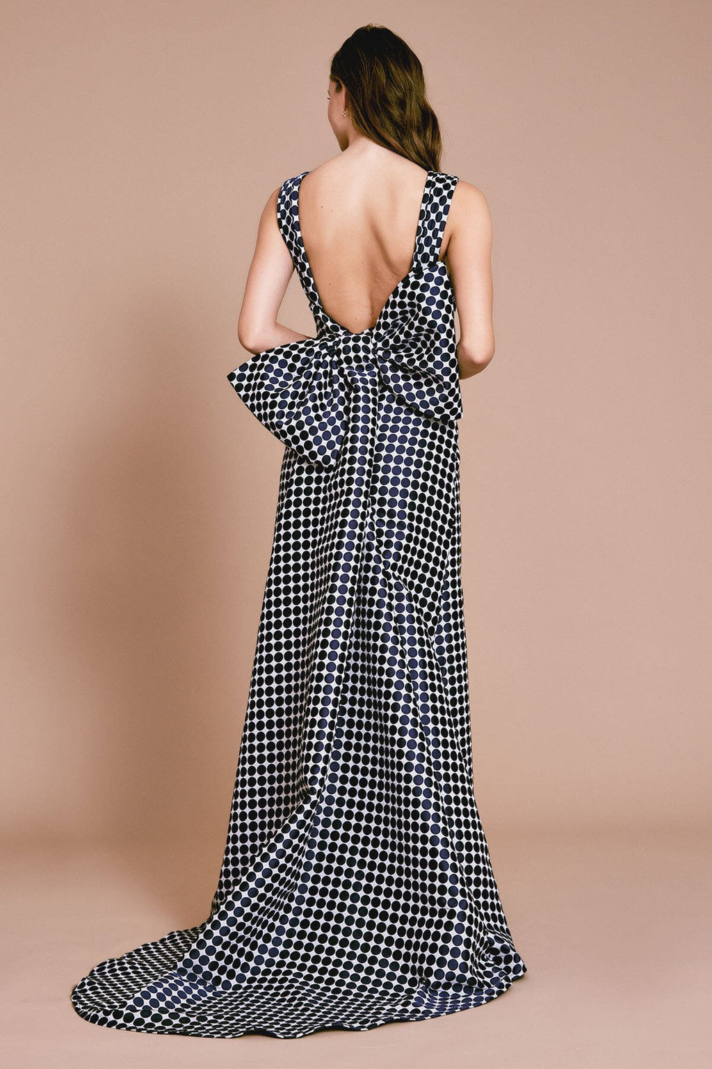 Lively Open Back Halter Gown