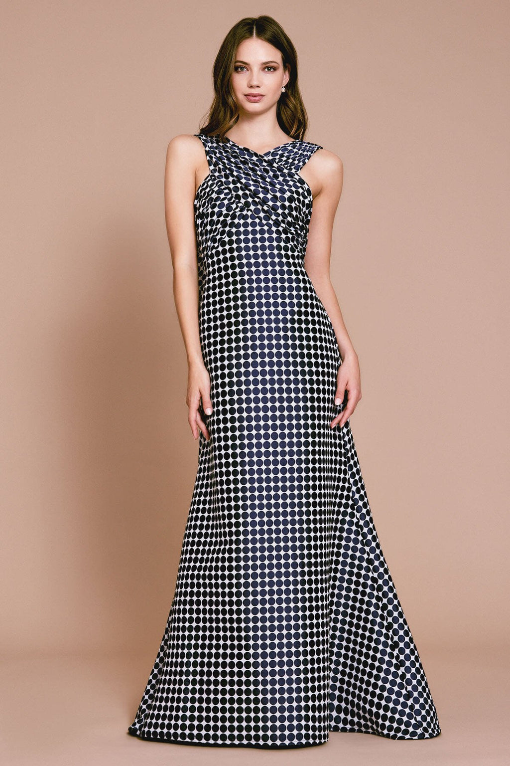 Lively Open Back Halter Gown