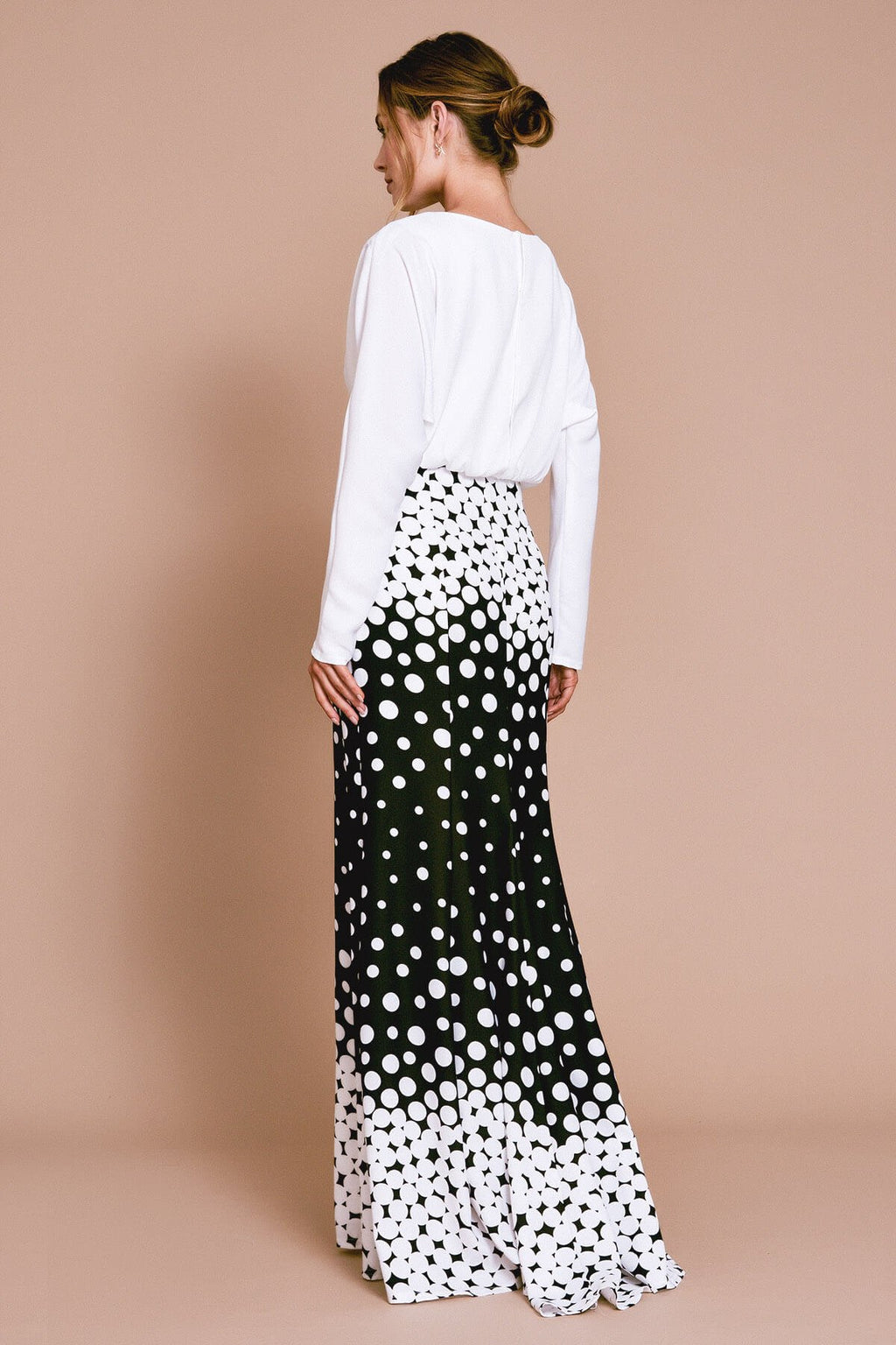 Elion Degreade Dot Gown