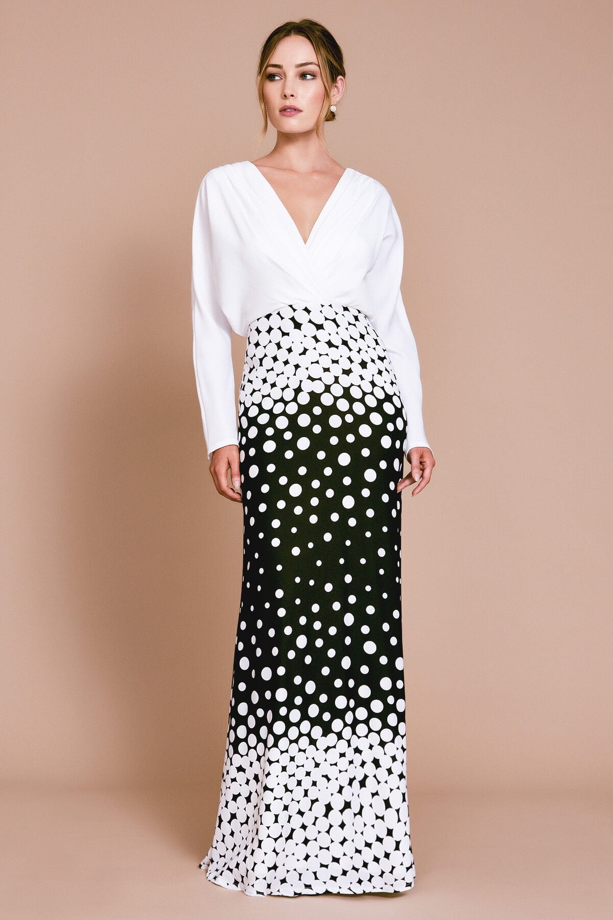 Elion Degreade Dot Gown