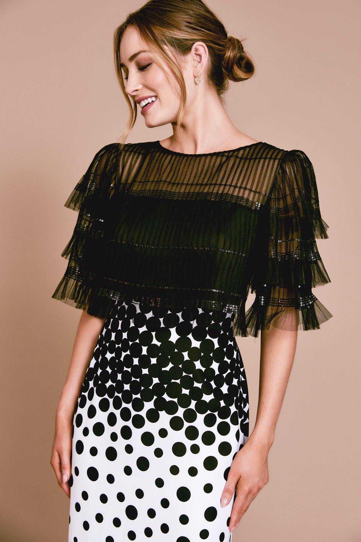 Bigelow Knife Pleat Gown