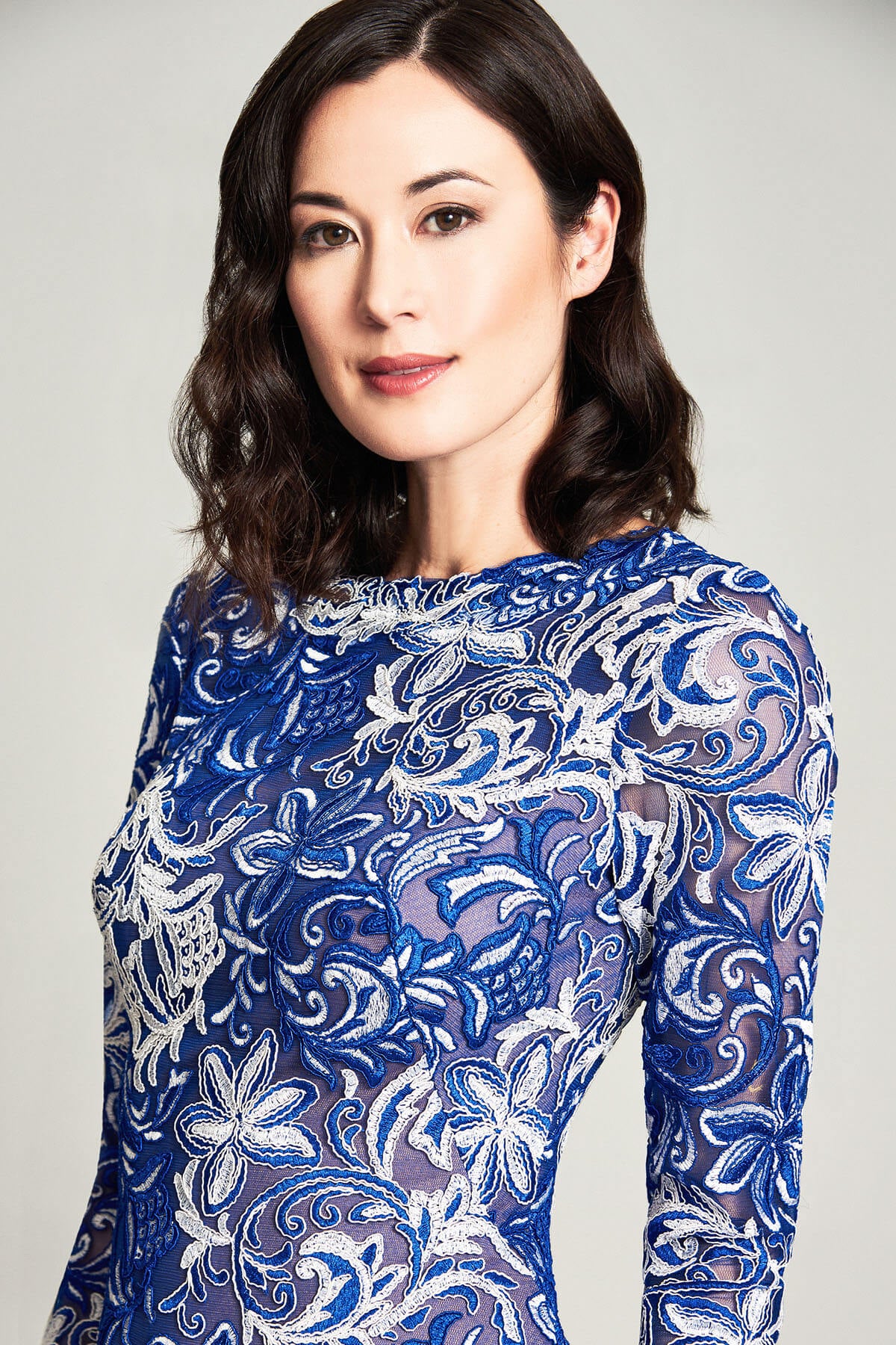 Coachman Embroidered Mesh Dress