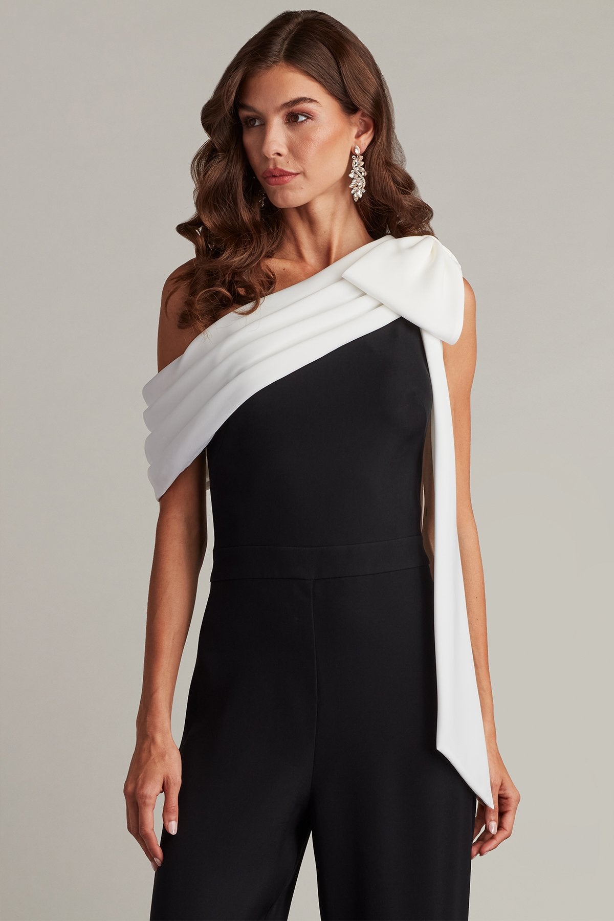 Sancia Bow-Shoulder Jumpsuit