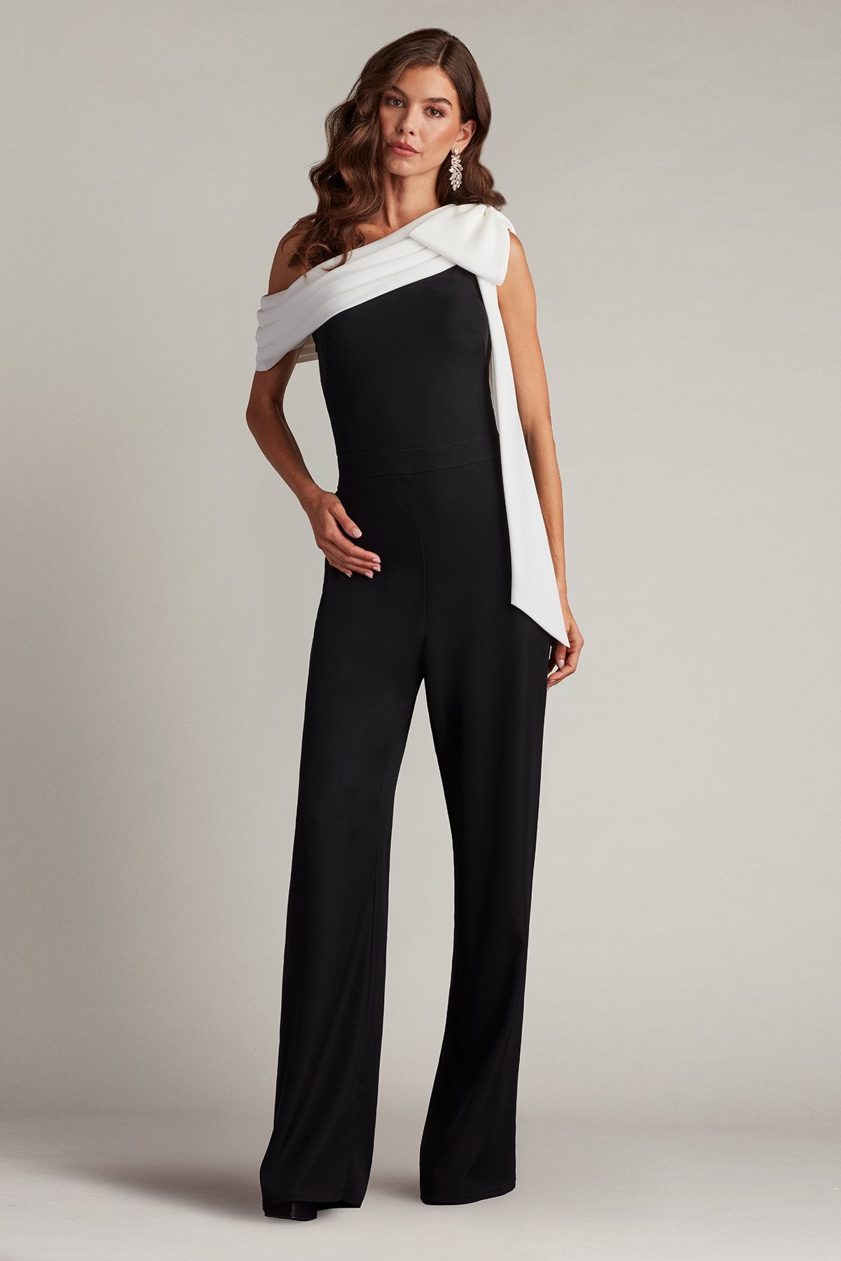 Sancia Bow-Shoulder Jumpsuit