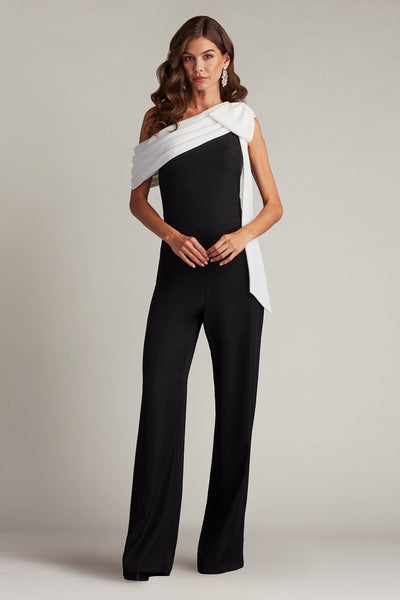 Sancia Bow-Shoulder Jumpsuit – Tadashi Shoji Official Online Boutique