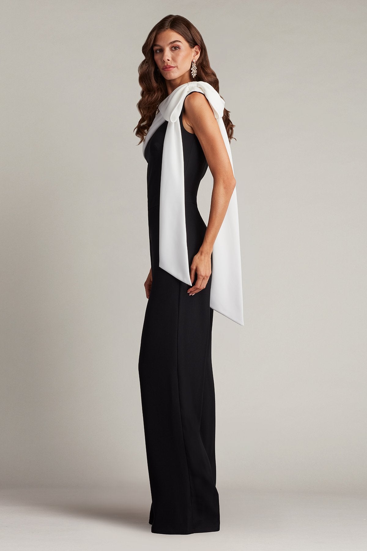 Sancia Bow-Shoulder Jumpsuit