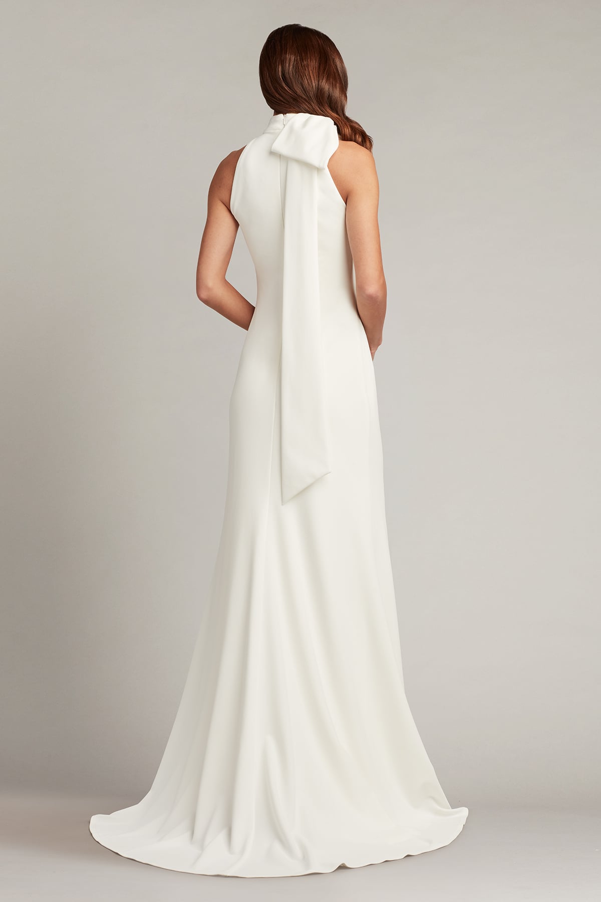 Sims Shoulder Bow Halter Gown
