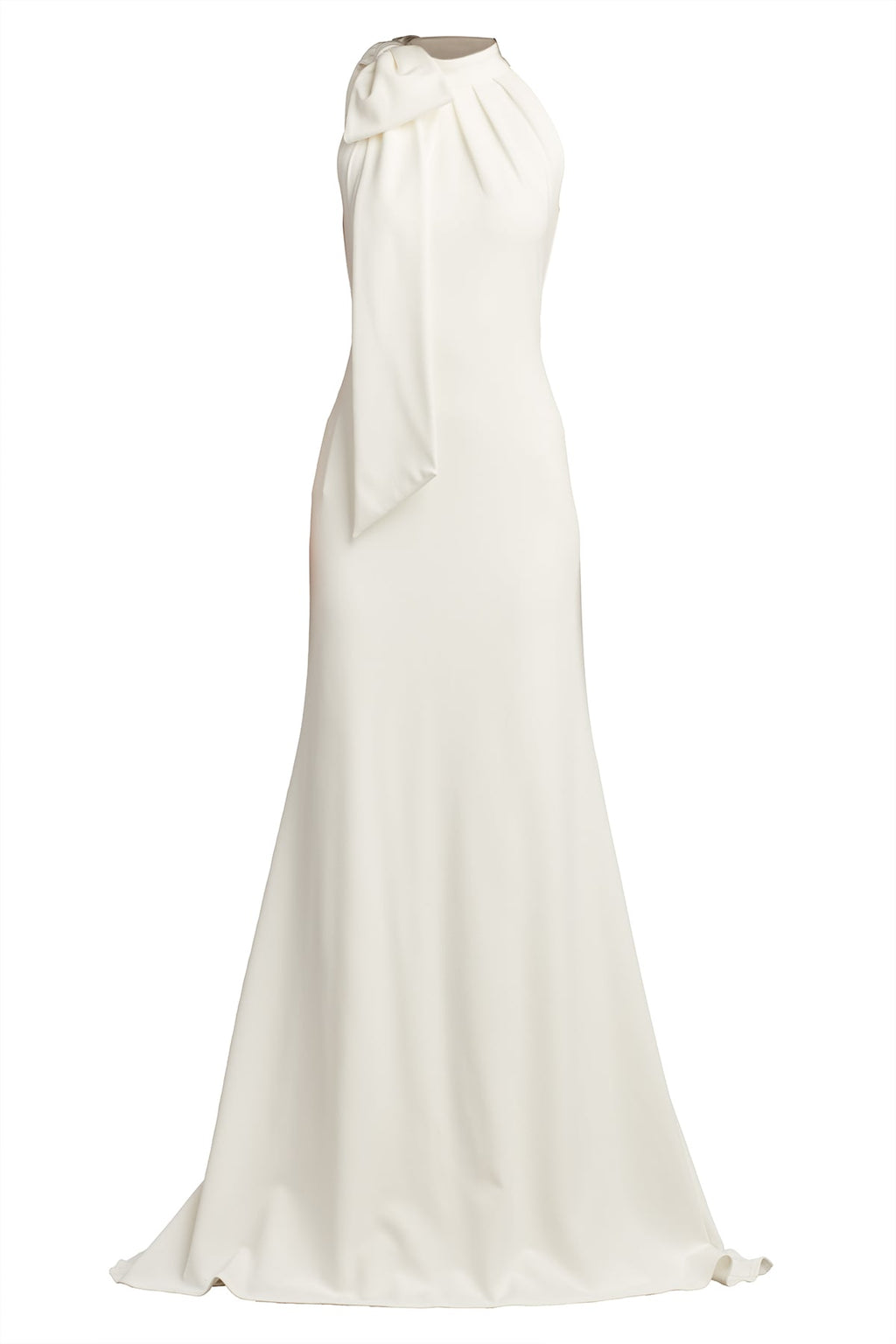 Sims Shoulder Bow Halter Gown