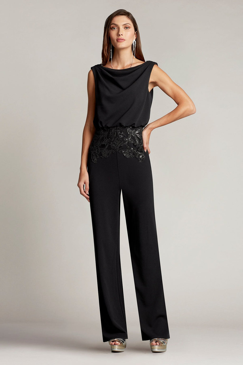 Perin Back Drape Jumpsuit