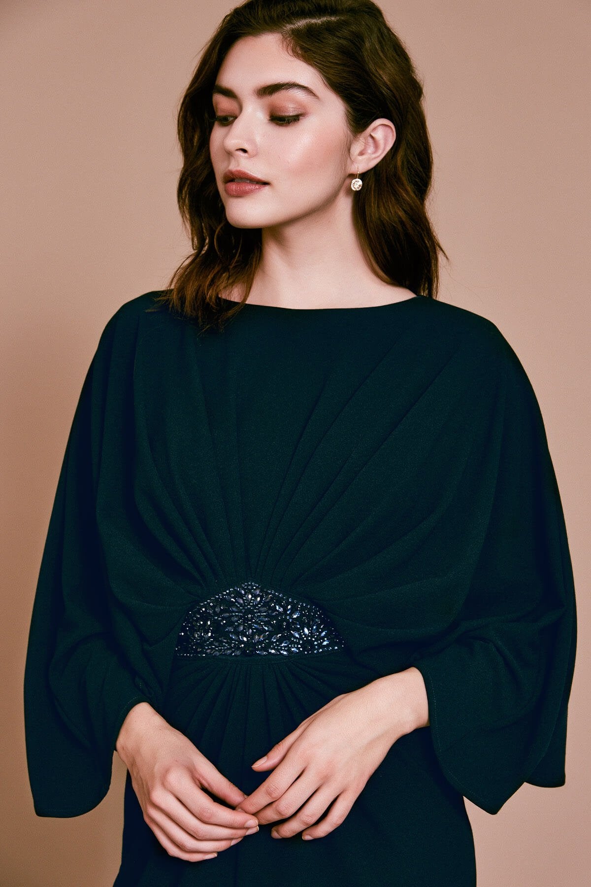 Olsen Crepe Batwing Gown