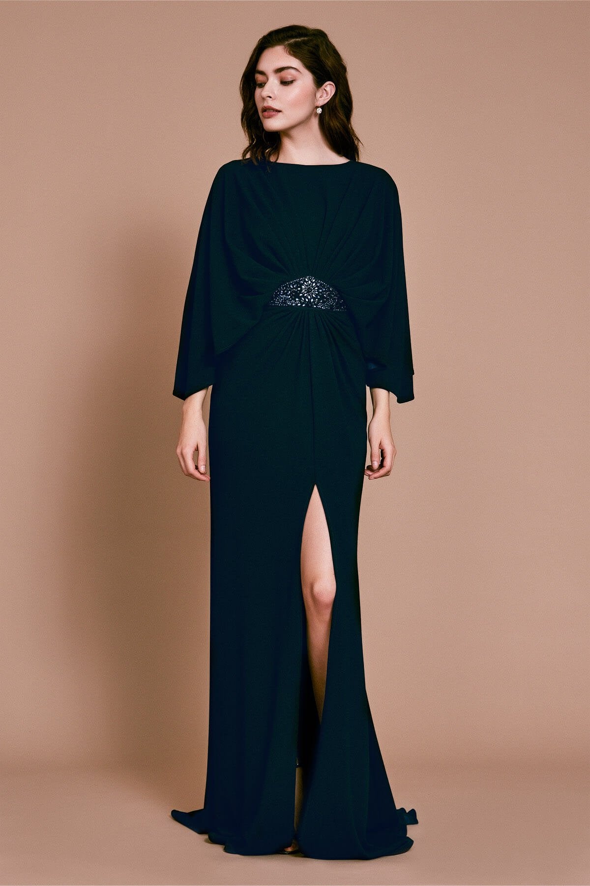 Olsen Crepe Batwing Gown