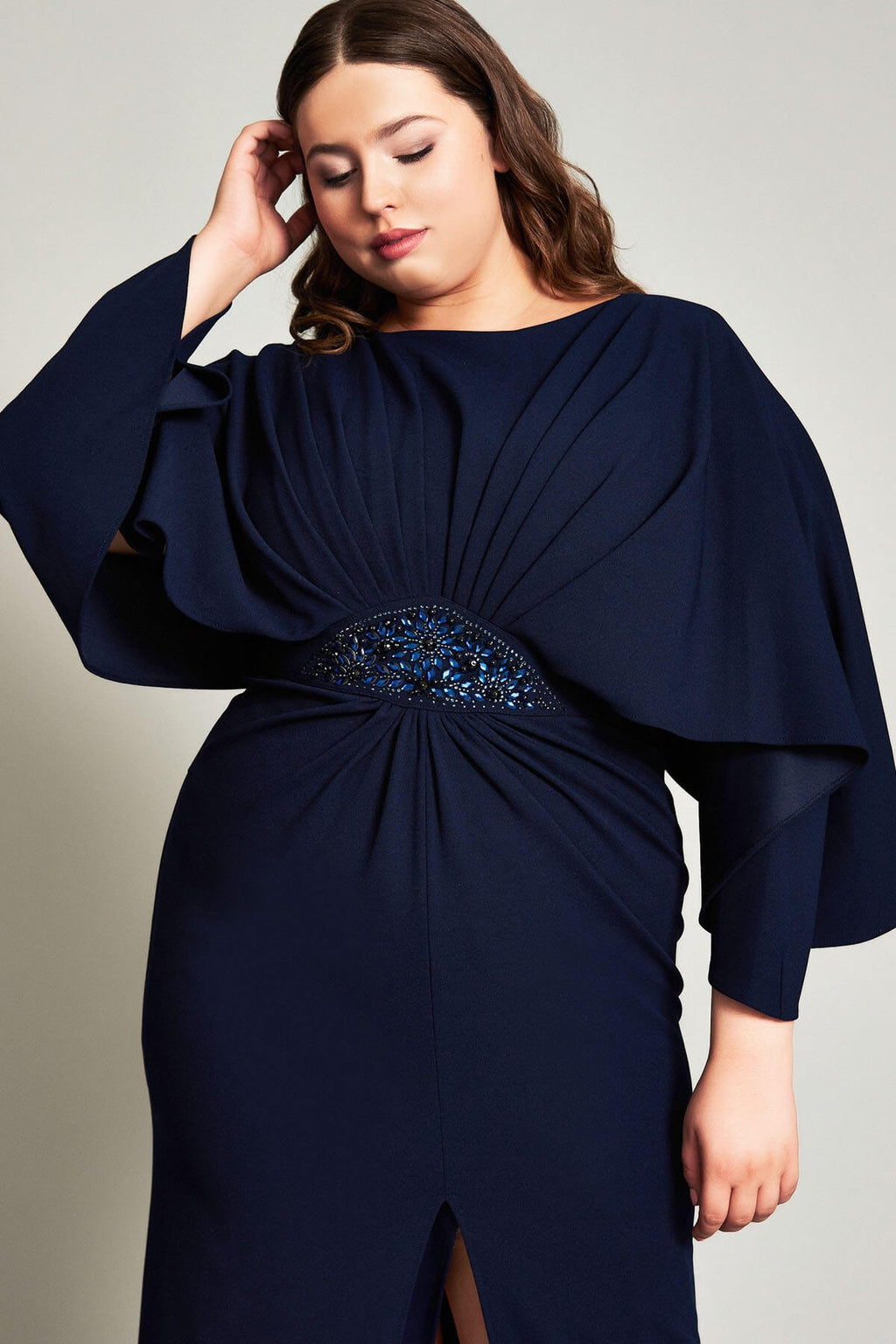 Olsen Crepe Batwing Gown - PLUS SIZE