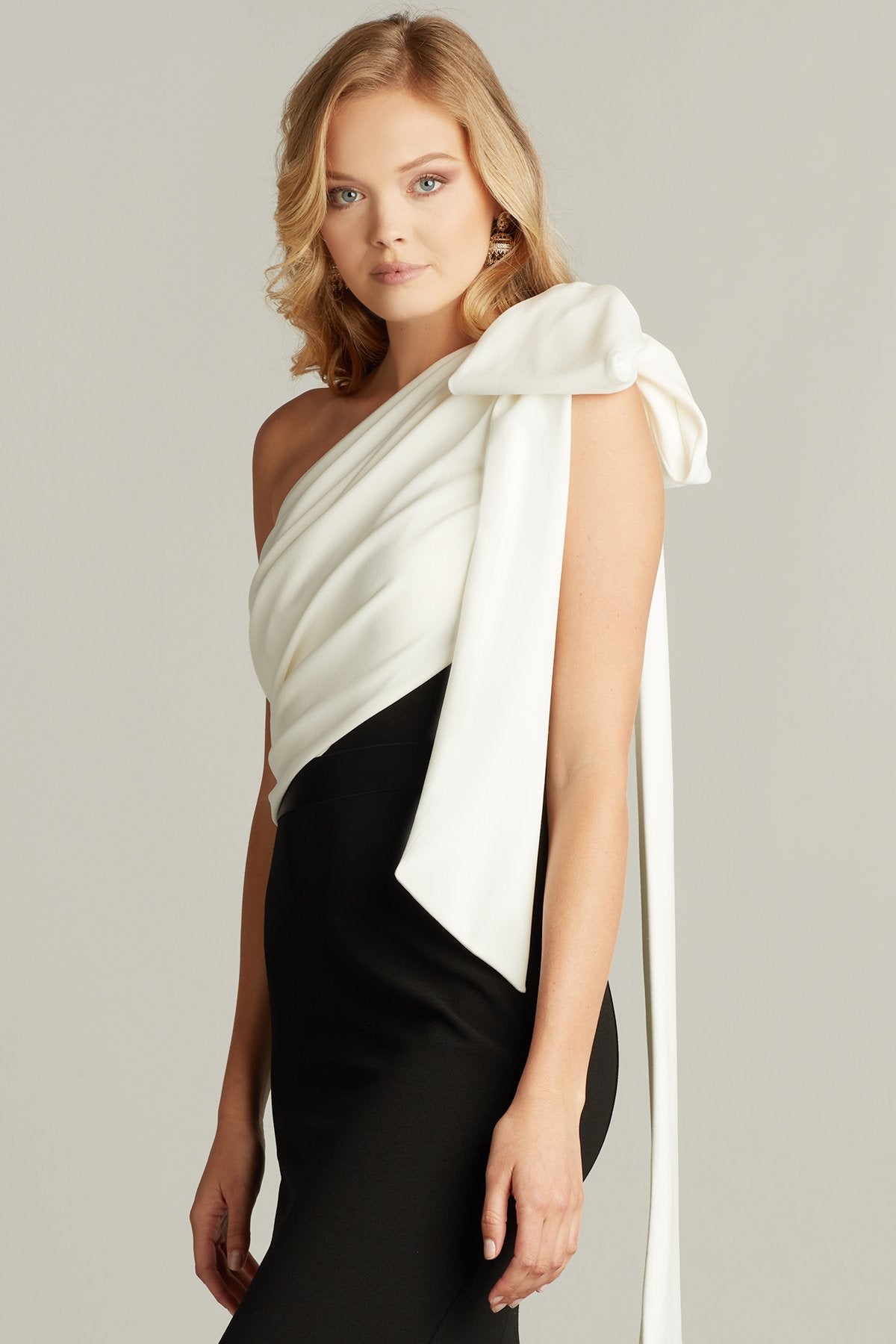Mayer Asymetric Bow gown