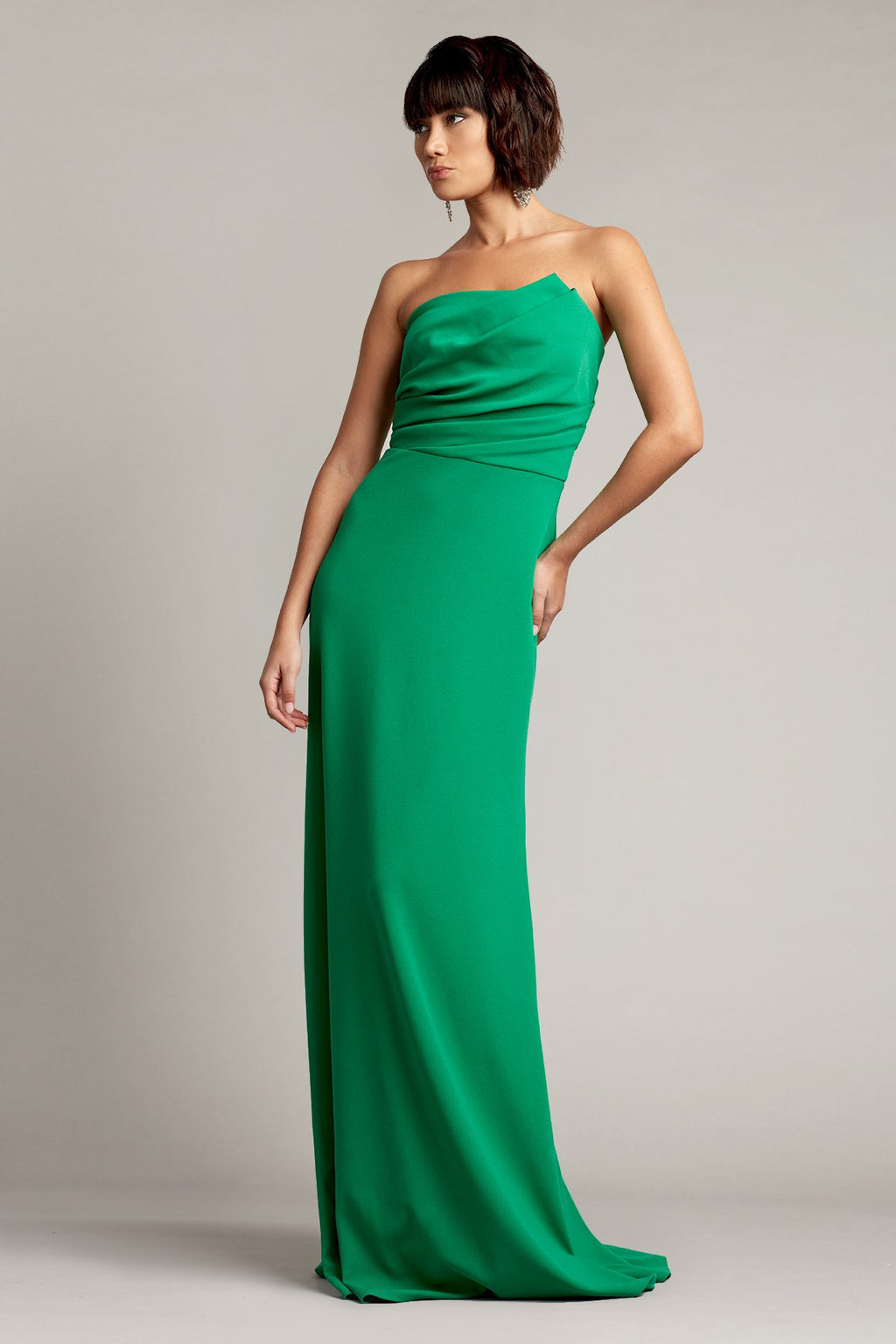 Grove Asymmetric Draped Gown