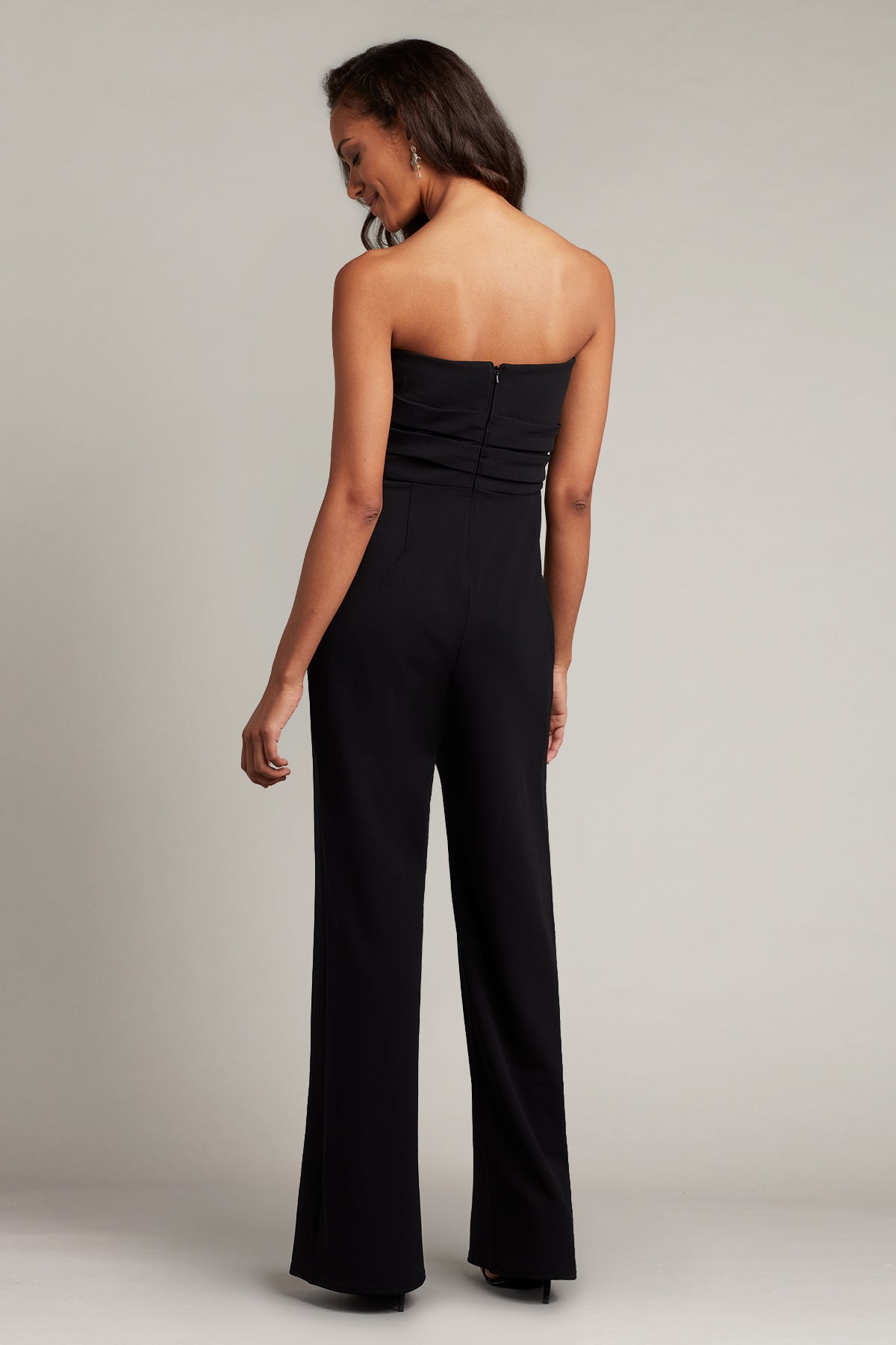 Allen Draped Crepe Jumpsuit