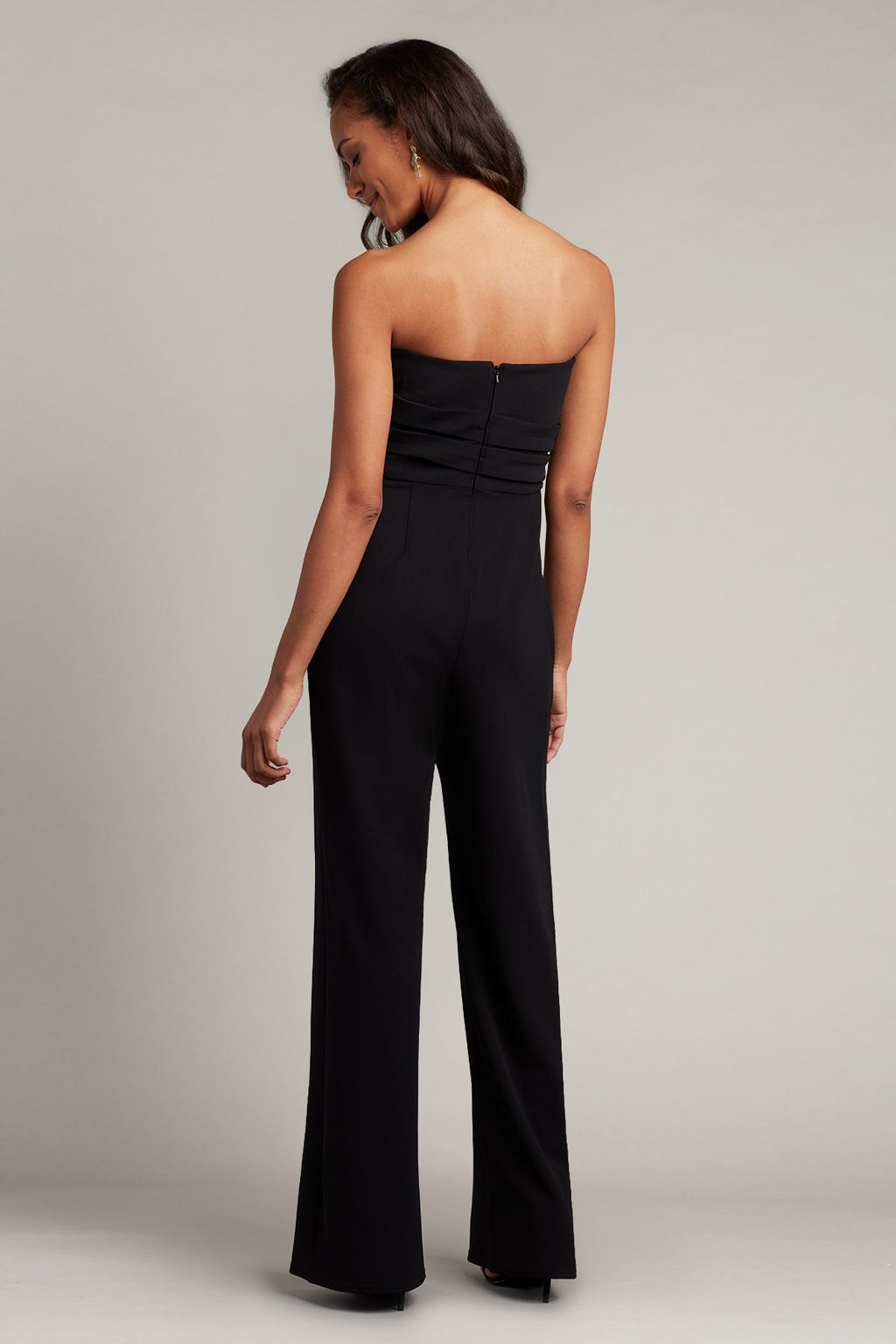 Allen Draped Crepe Jumpsuit