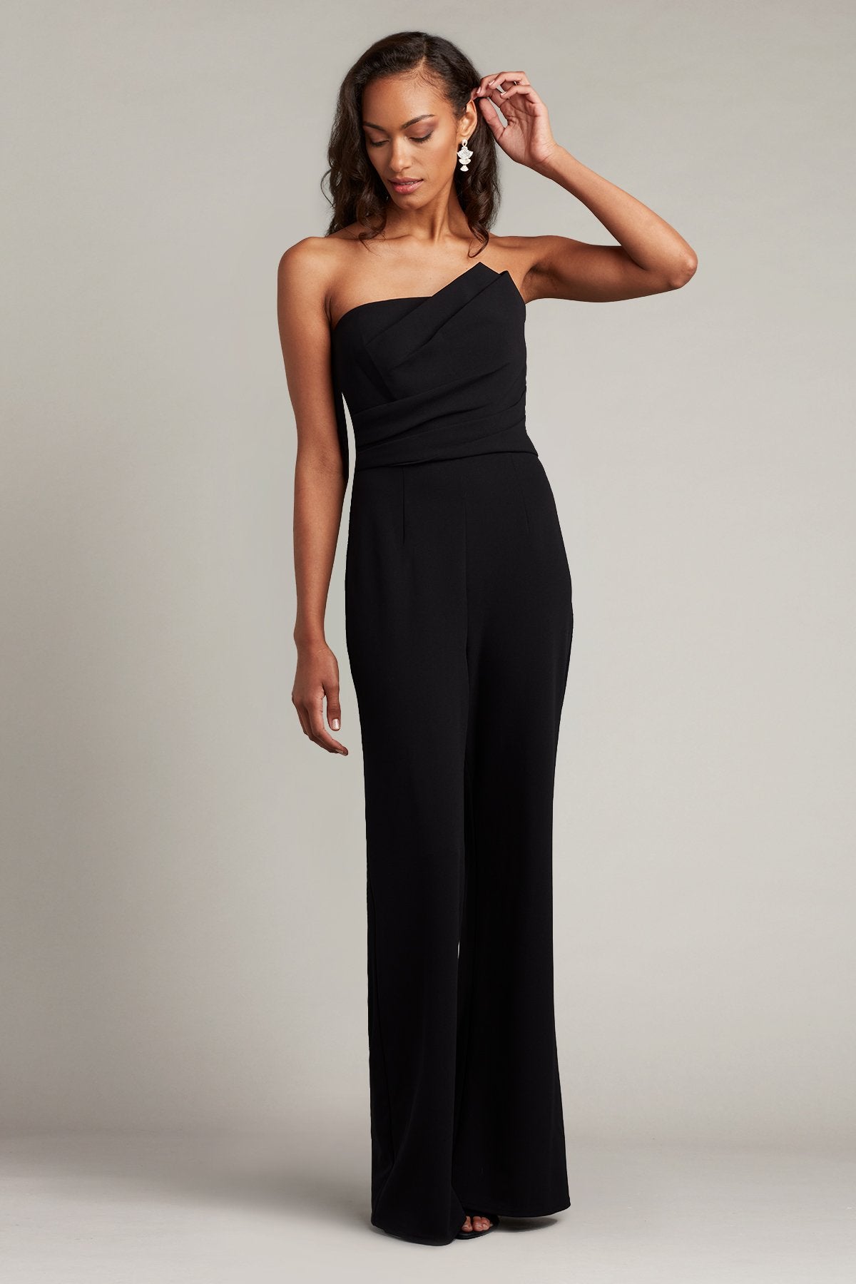 Allen Draped Crepe Jumpsuit
